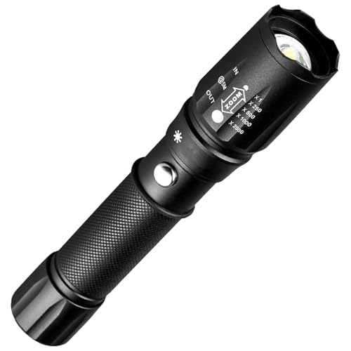 Lampe de poche armée LED 500W à zoom réglable pour vision longue distance