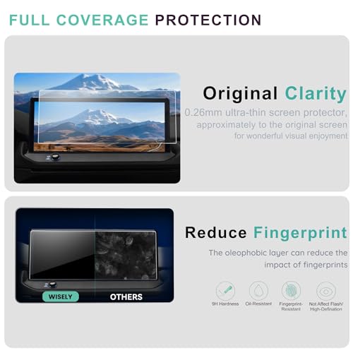 Image of Wisely 5Pcs Screen Guard for TATA PUNCH EV (2026) EMPOWERED /EMPOWERED+S | 10.25 inch Infotainment + 10.25 inch MID + Digital Steering + AC Panel + Gear Knob Protector Accessories