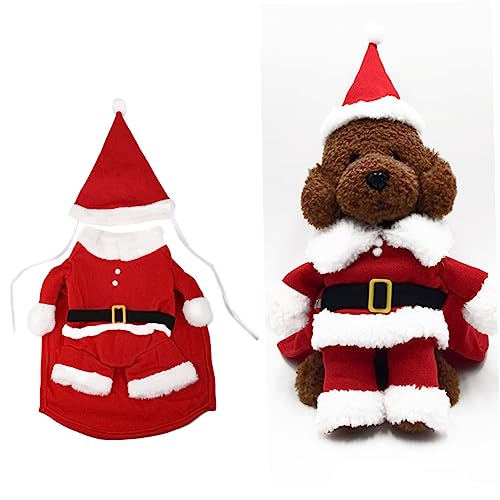 Disfraz de Santa para perro VANZACK XS Rojo miniatura 2