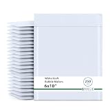 Small White Kraft Bubble Mailers 6x10 inch #0 | Self Seal Padded Envelopes | Cushioned Bubble Mailer | Usable Size 6x9 | Lightweight mailing Shipping Bags For Package | 250 Pack Bulk
