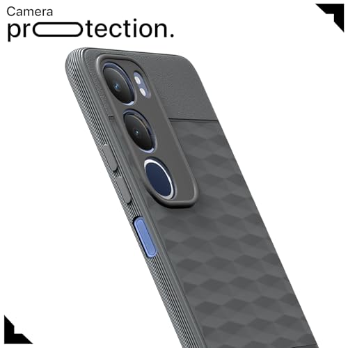 Image of Outlouders Bumper Case for Vivo Y19s / Vivo Y29 5G | Full Camera Protection | TPU Soft Flexible Shockproof Back Cover (Grey)
