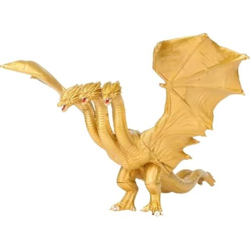 REOZIGN Ghidorah Figure, Figura Drago Ghidorah a tre teste 18 cm / 7,1 pollici Artigianale PVC Carattere Decorazione Statua Regali