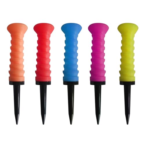 Kangnice Golfs Tees Castles Type Golfs Castles Tees Low Resistance More Distance Consistent Height Tees for Golfs Driver Training