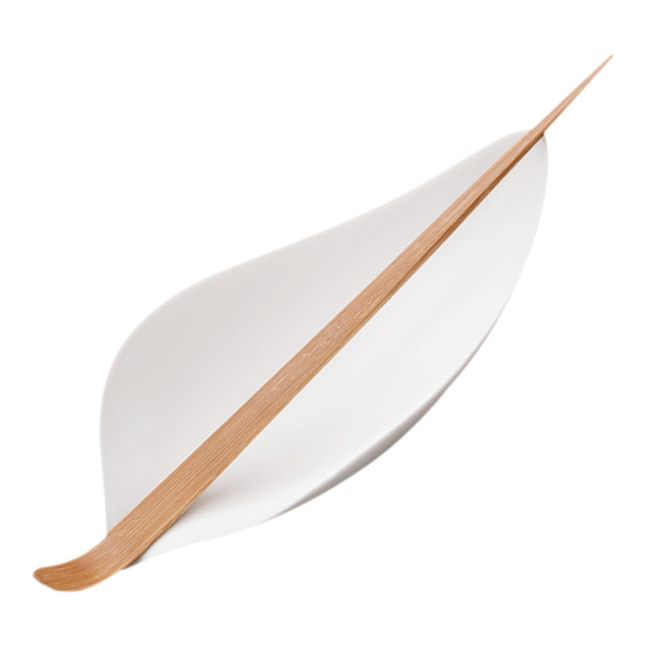 OUNONA 1 Set Tea Spoon Set Tea Scoop Loose Leaf Tea Spoon Tea Loose Leaf Household Tea Shovel Practical Tea Shovel Home Accessory Delicate Tea Dispenser Ceramic Scoop White Ceramics