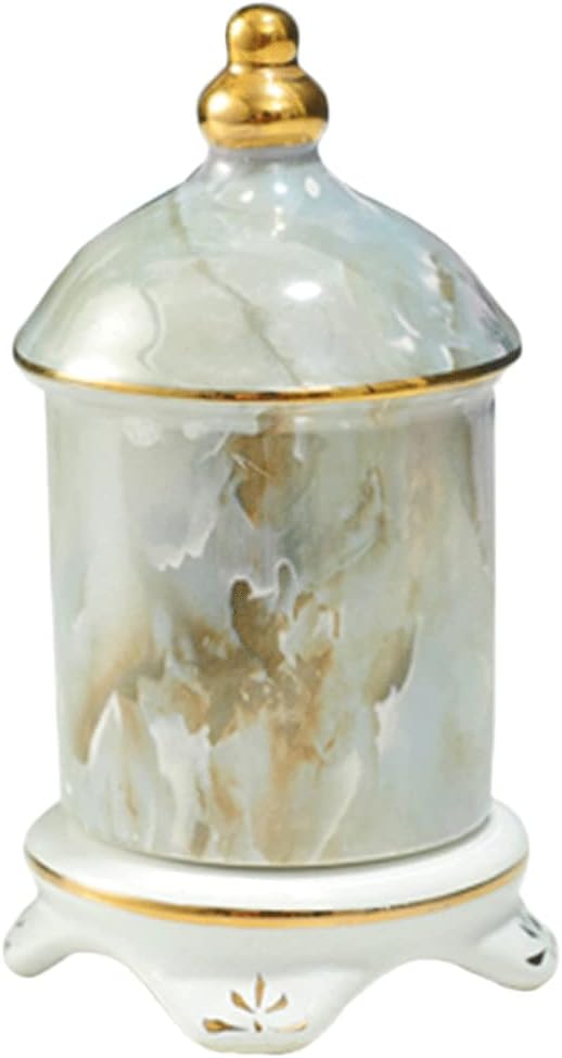 Exquisite Ceramic Toothpick Holder Thickening Toothpick Dispenser with Lid Toothpicks Container Portable Toothpick Holder Dispenser Sturdy