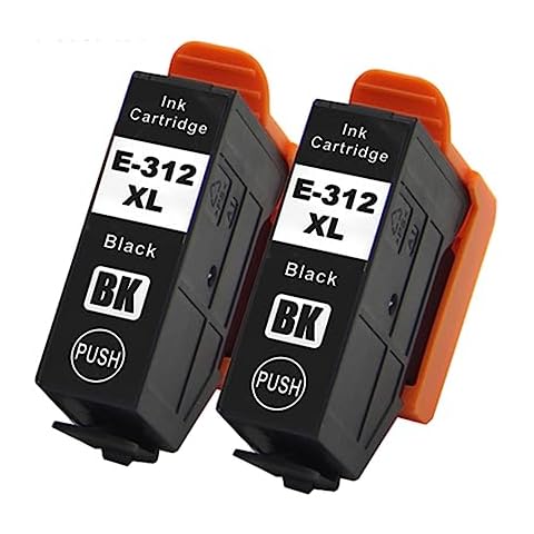 Buyink 2PCS Black Remanufactured Ink Cartridge Replacement for 312 XL 312XL T312 T312XL for XP-8500 X8500 XP-8600 XP-15000 XP15000 Printer Cover
