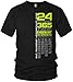 Feuerwehr - 24 Stunden 365 Tage Retten, Löschen, Bergen, Schützen 112 - Ehrenamt Freiwillige Feuerwehr Spruch Motiv - Herren T-Shirt und Männer Tshirt, Größe:XL, Farbe:Schwarz