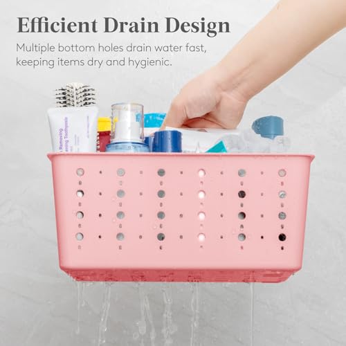 Lifewit Portable Shower Caddy, Plastic Basket Organizer, 2 Pack, Slate Blue by Lifewit - Used condition - Image 6