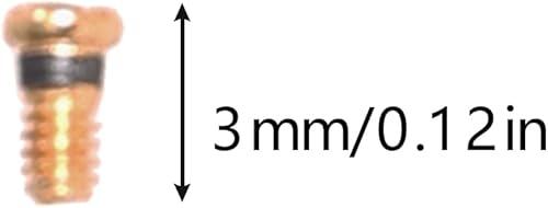 Miniatura 2 de Tornillos dorados de repuesto para Aviator RB3025 3025 Kit de reparación de gafas de sol (juego de 4), destornillador