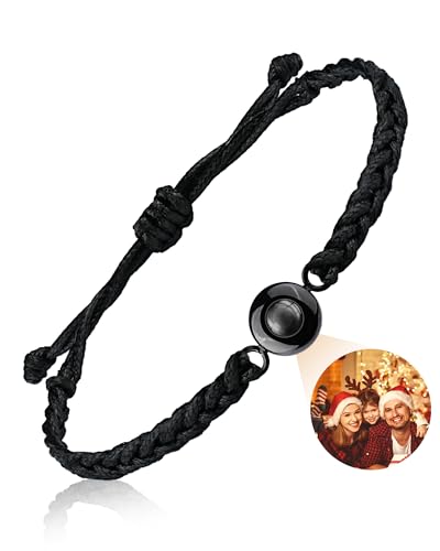 SUPHELPU Bracelet with Picture inside,Photo Bracelet Customized Picture, Memorial Gifts for Loved One