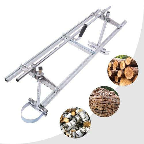 Aserradero móvil, 18-48 pulgadas, aserradero portátil, herramientas de motosierra, soporte para motosierra para carpintería, motosierra, guía de barra