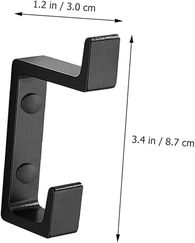 Miniatura 8 de DOITOOL 6 piezas para el hogar para estantes de bata, gancho pesado para el hogar, abrigos, toalla, sombrero, doble llave moderna, elegante, útil,