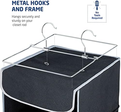10 Shelf Hat Organizer For Baseball Caps Hanging Closet Hat Rack for Hat Storage Protect Your Caps & Keep Them In Great Condition, No Tools Required With Double Hook, Also Ideal For Accessories