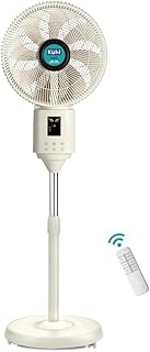 KUHL Exzel H1 Next Gen Desert Cooler BLDC Pedestal with Mist & Humidifier|8Blades |4Speed| Remote & Touch Panel with Display| Height Adjustement| Low Noise|8 Hr Water Tank|400mm |Free installation