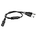 Nexlux DC Splitter DC Power Female to Male 1 to 2 Splitter Adapter Cable for LED Strip Light 5.5mm X 2.1mm Y Splitter Cable for SMD 5050 3528 2835 5630 LED Strip Light LED Tape Light