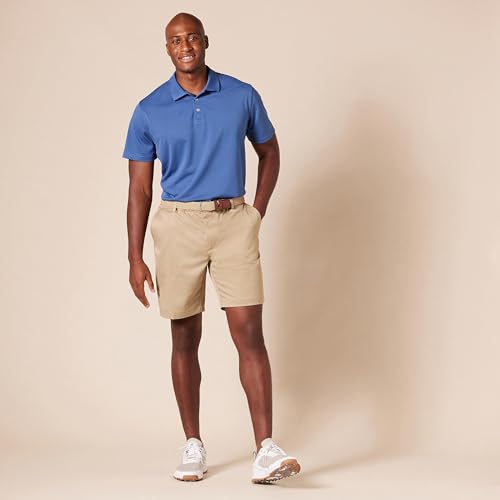 Amazon Essentials Men's Moisture Wicking Golf Polo Shirt, Short Sleeve, Slim-Fit, Quick-Dry, Active Wear, Blue, Small - image 8
