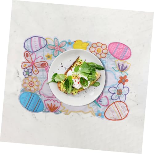 Set de table Pâques lavable pour protection de table de fête - 5
