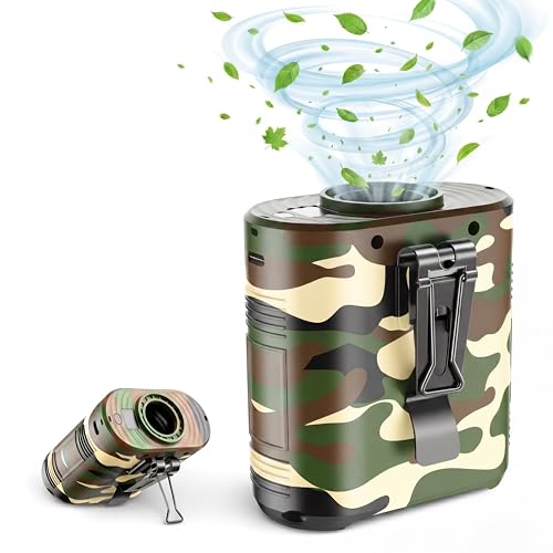 Portable Waist Fan,10000mAh Rechargeable Belt Clip Fan,5 Speeds,16000RPM Motor,Up to 30H Runtime,Wearable Fan for Outdoor Work Construction,Camping, Hiking