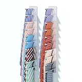 Krawattenhalter Schranktür, Krawatten Aufbewahrung Wand, Krawattenbügel für Männer aus Edelstahl, Selbstklebende Krawattenhalter für Männer mit 20 Haken, für Schlafzimmer, Wohnzimmer, Ankleidezimmer