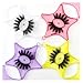 4Pcs Empty Plastic Lash Boxes Star Shape Eyelash Storage Box Travel Case 3D False Eyelashes Packaging Gift Boxes Holder Organizer for Women Girl Eyelash Storage and Packaging False Eyelashes, 4 Colors