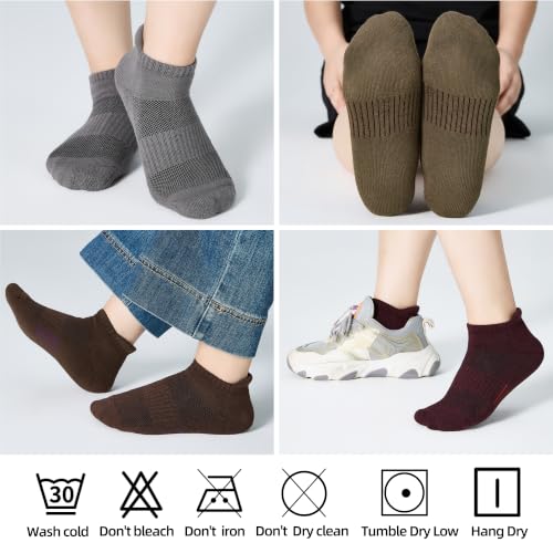 Image of ATBITER Women's Ankle Socks Cushioned Running Athletic No Show Socks-6Pairs | Ladies Low Cut Short Workout Gym Socks With Tab Non Slip for Yoga Pilates Casual Dress Flats Sneaker Shoe Size 6-8 /8-10 /10-12