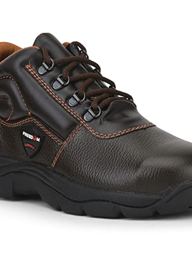 Image of Liberty Freedom Armour-AK Lacing Safety Shoes for Men | Leather Sole| Water Resistance |Padded Foam Insole| Comfortable for All Weather | Shock Absorber|