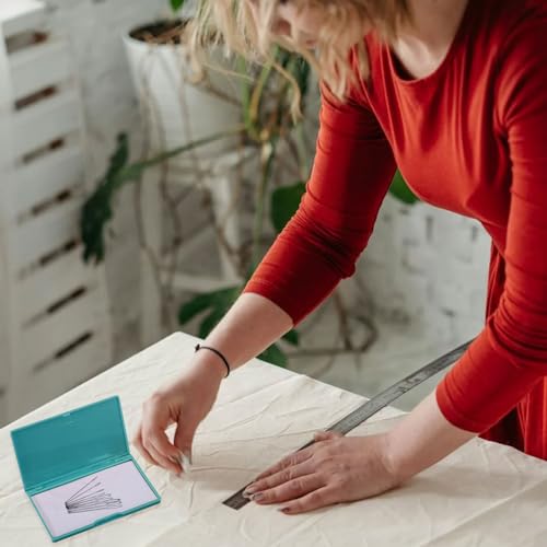 Image of PATIKIL Magnetic Needle Storage Case, 2 Pcs Plastic Portable Sewing Pin Keeper Needle Organizer Box Container for Embroidery Knitting Stitching, Dark Green