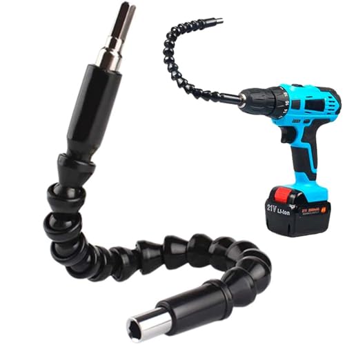 Retoo Extensión De Broca Flexible De 180º, 30 Cm, Magnético De Cambio Rápido Para Puntas De Destornillador, Adaptador De Destornillador, Eje De Extensión Incluye 1x Extensión Flexible, Universal
