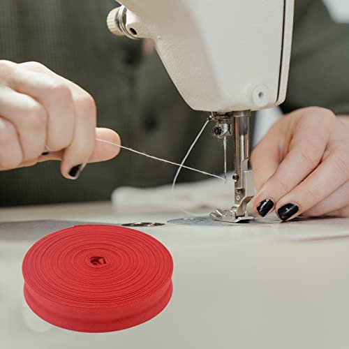 Mangocore Cotton Bias Bindnig Tape,Size: 25Mm, Width:1",2.5Cm,30Yds Various Color,Diy Garment Accessories Wholesales (Red) #TOP6