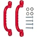 Swing Set Stuff Playground Handles with SSS Logo Sticker, Red, 10"
