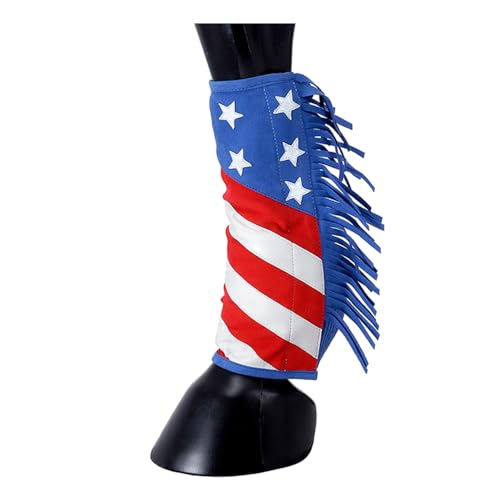 Tough 1 Sport Boot Covers w/Fringe Patriotic