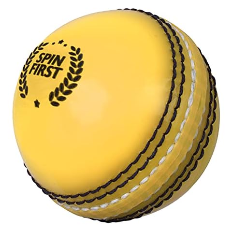 ADS SPORTS Junior Cricket Balls Skills Cricket Balls | Foam Balls With Traditional Seams | Cricket Training & Practice - Soft Red Cricket Ball (Yellow) Cover
