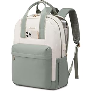 LOVEVOOK Laptop Backpack Womens, 17 inch Large Fashion Rucksack Bag for Women, Waterproof School Bags with USB Port, Ladies Back Pack for Uni College Travel, Work Bag for Office Teacher Nurse