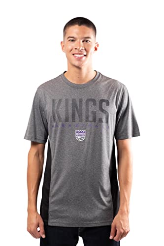 T-Shirt Performance Ultra Game NBA – Uomo, Antracite, Asciugatura Rapida, 100% Poliestere, Licenza Ufficiale - 4