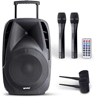Gemini 15in Portable Bluetooth PA System & Karaoke Speaker