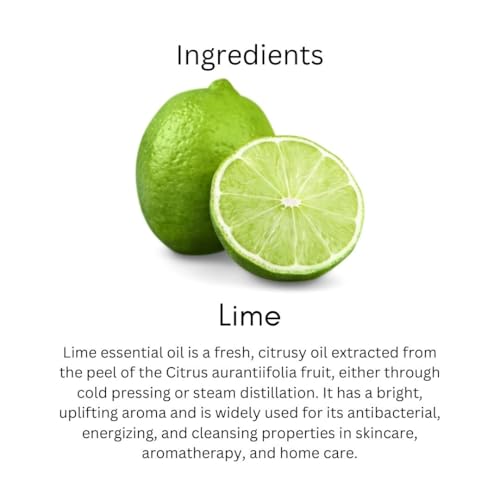 Image of Khadi Lime Essential Oil 15 ml | Pure & Natural | Lemongrass Aroma for Home Cleaning | Anti Aging Properties | Oil for Face & Hair | All Skin Types | Aromatherapy for Men & Women