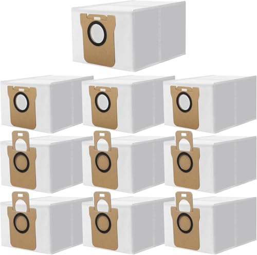 DOBIGER 10 bolsas para aspiradora compatibles con Xiaomi X10+ y Dreame L10s Ultra Robot Aspirador Estación Base