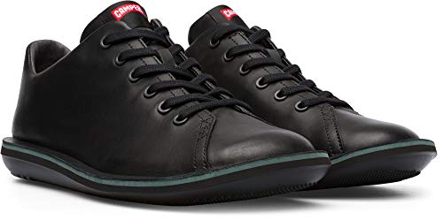 Camper Para Hombre. 18648-069 Zapatos De Piel Beetle Negro (40), Plano, Cordones, Casual - 2