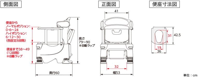 Amazon | アロン化成 安寿 ポータブルトイレ FX-30 らくゾウくん 自動