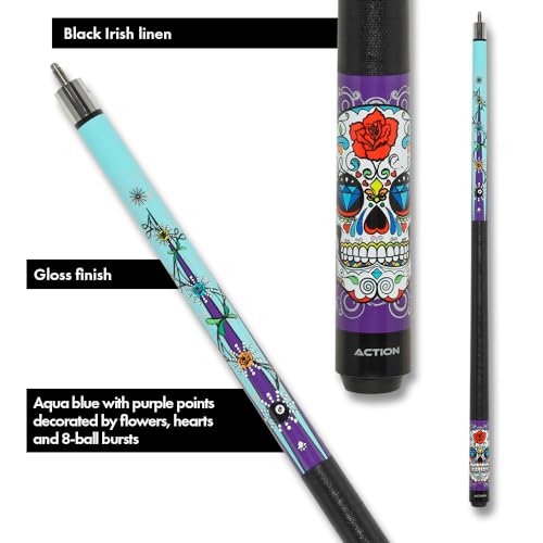 Taco de billar Action Calavera Diamond Eyes 20oz miniatura 3