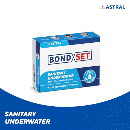 Image of Bondset Sanitary Under Water, 25g x 10 Pack | Fast-Setting Waterproof Epoxy Putty for Wet, Damp & Underwater Repairs | 5-10 Minute Setting | Strong Bond for Pipes, Tanks & Surfaces