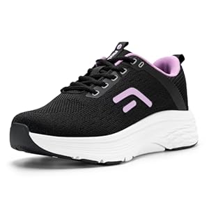 FitVille Damen Sneaker Walking Schuhe Breit Laufschuhe Weite Sportschuhe Atmungsaktiv Turnschuhe rutschfeste Leichtgewichts Straßenlaufschuhe für Outdoor Fitness Jogging V17