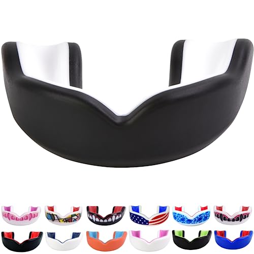 Oral Mart Black/White Youth Mouth Guard for Kids - Youth