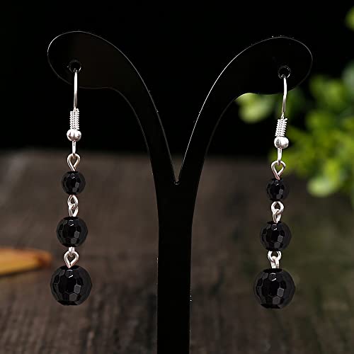 Natural Round Agate Earrings For Women Minimalist Earrings Agate Stone Bead Tassel Dangle Earrings For Women Gift #TOP2