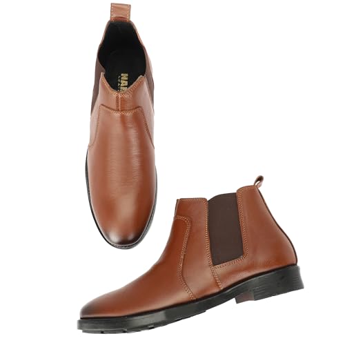 Image of NARKI Leather Chelsea Boots for Men|Soft Cushioned Insole, Slip-Resistance for Men 7003