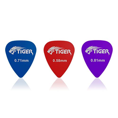 TIGER GAC65-12 Plectres de guitare en gel 12 plectres de guitare en gel 4 de 0,58mm, 0,71mm, 0,81mm chacun – Forme 351 - Les Beatles, Paul McCartney, John Lennon, RIngo Starr, George Harrison TIGER GAC65-12 Plectres de guitare en gel 12 plectres de guitare en gel 4 de 0,58mm, 0,71mm, 0,81mm chacun - Forme 351 – Image 4
