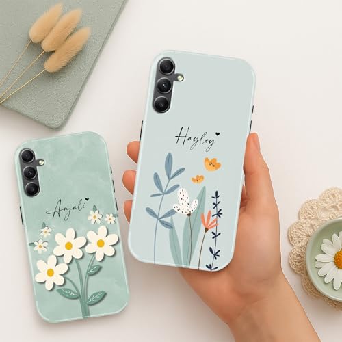 Image of COLORflow Back Cover Compatible with Samsung Galaxy A34 5G | Floral Family Customized | Glossy Armoured Bumper with Camera Protection Back Cover Compatible with Samsung Galaxy A34 5G