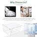 ‎HECASA 240351061 Upper Crisper Pan Compatible with Frigidaire Refrigerator Freezer Crisper Drawer Replacement for 240351005 240351062 Plastic (PC) Clear
