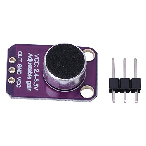 Respicefinem MAX4466 Microphone Amplifier Module Sound Sensor with 2.4V to 5.5V Power Supply High Gain (25x to 125x) 112dB PSRR 126dB CMRR