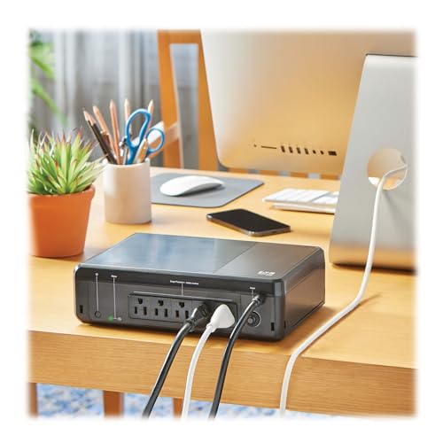 Image of Tripp Lite 850VA UPS Desktop Battery Backup and Surge Protector, 450W, 5 Outlets, Home & Office UPS, Small Form Factor, Wall Mounting Option, 5ft Cord, 3-Year Warranty (BC850R)